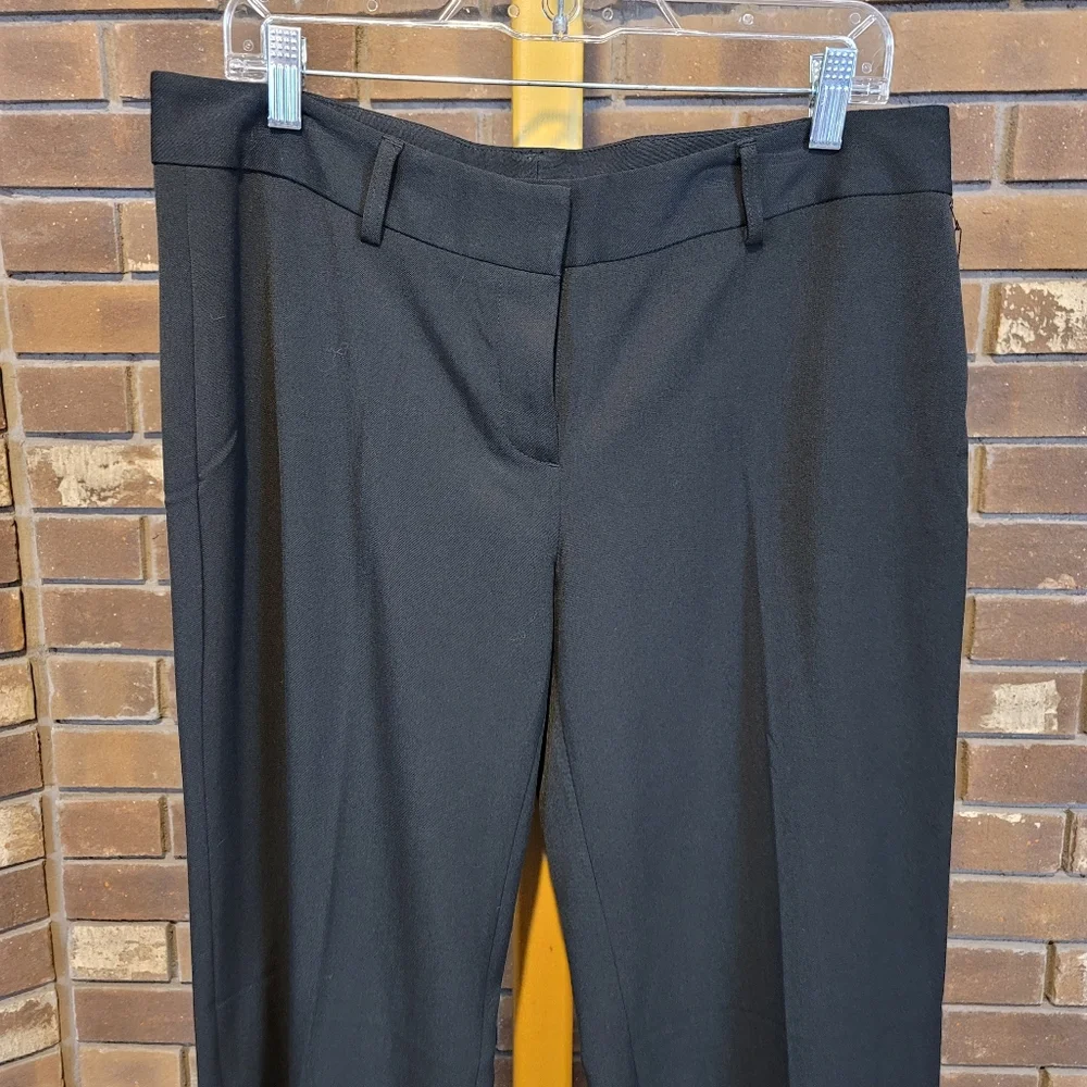 BCBGMAXAZRIA black cropped trousers dress pants zip close NWT 14
